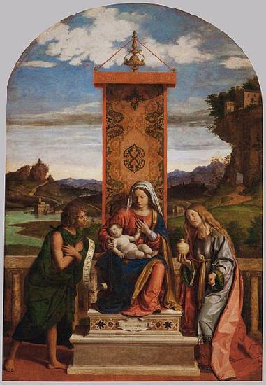 CIMA da Conegliano Baptist and Mary Magdalen Sweden oil painting art